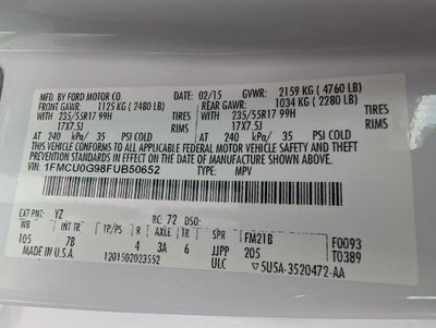 2015 Ford Escape FWD 4dr SE