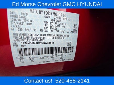 2025 Ford Explorer Platinum 4WD