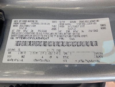 2020 Ford F-150 XLT 2WD SuperCrew 5.5' Box