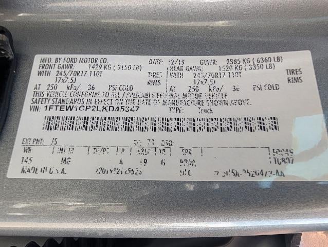 2020 Ford F-150 XLT 2WD SuperCrew 5.5' Box