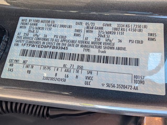 2023 Ford F-150 Platinum 4WD SuperCrew 5.5' Box