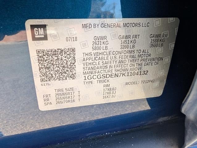 2019 Chevrolet Colorado Crew Cab Short Box 2-Wheel Drive Z71