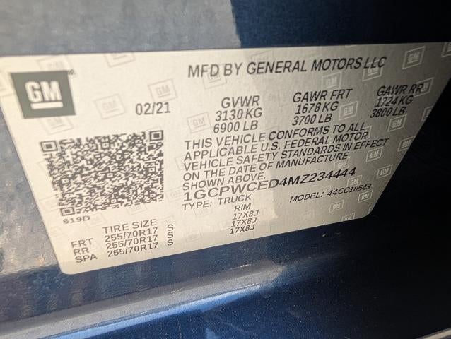 2021 Chevrolet Silverado 1500 Crew Cab Short Box 2-Wheel Drive LT