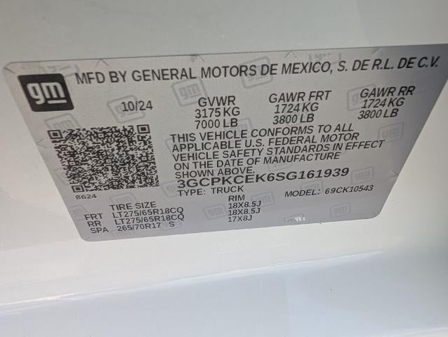 2025 Chevrolet Silverado 1500 Crew Cab Short Box 4-Wheel Drive Custom Trail Boss