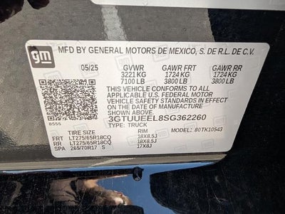 2025 GMC Sierra 1500 Crew Cab Short Box 4-Wheel Drive AT4