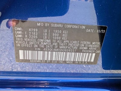 2022 Subaru Impreza Sport 4-door CVT