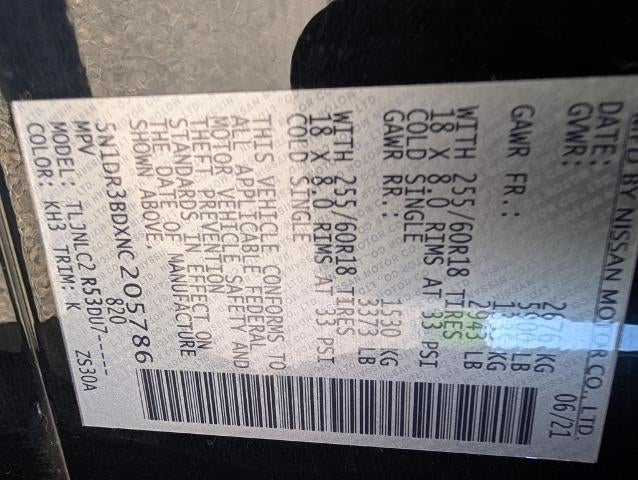 2022 Nissan Pathfinder SV 4WD