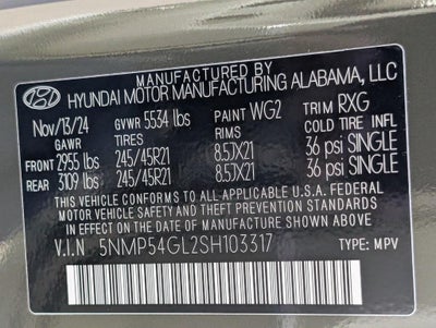 2025 Hyundai SANTA FE Calligraphy FWD