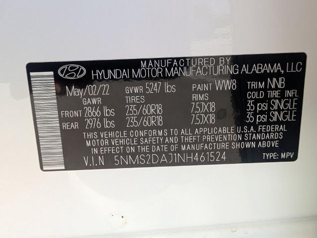 2022 Hyundai SANTA FE SEL AWD