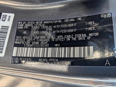 2025 Toyota Sienna LE AWD 8-Passenger (Natl)