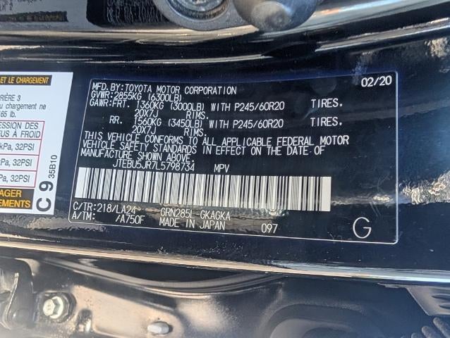 2020 Toyota 4Runner SR5 4WD (GS)