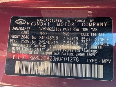 2017 Hyundai TUCSON Sport FWD