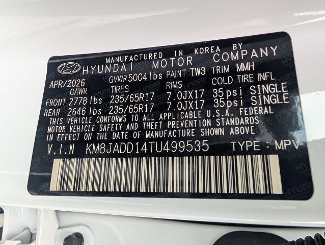 2026 Hyundai TUCSON HYBRID Blue