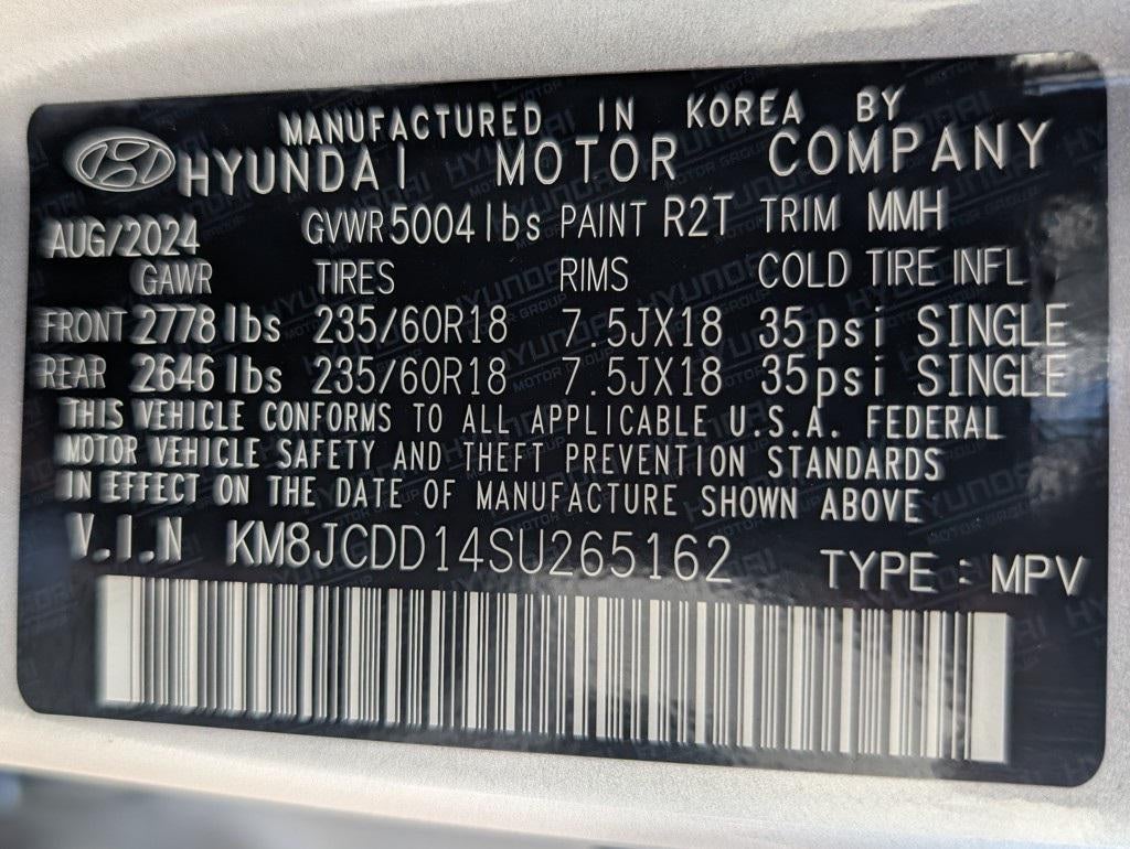 2025 Hyundai TUCSON HYBRID SEL Convenience