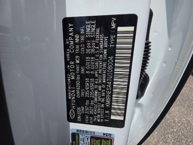 2026 Hyundai PALISADE HYBRID SEL Premium 7P