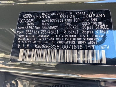 2026 Hyundai PALISADE Calligraphy AWD