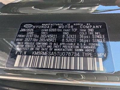 2026 Hyundai PALISADE HYBRID Calligraphy