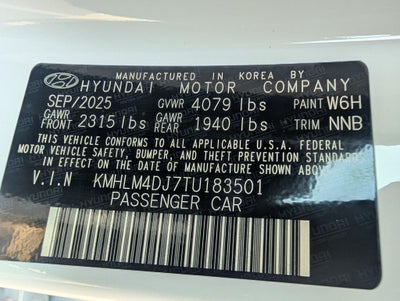 2026 Hyundai ELANTRA HYBRID SEL Sport