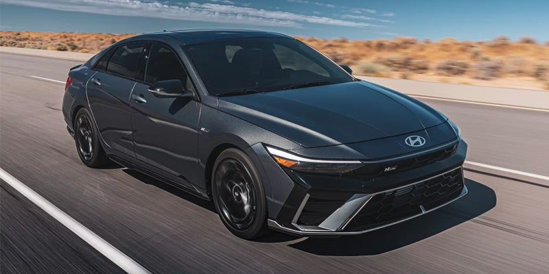 2025 Hyundai Elantra Driving on road