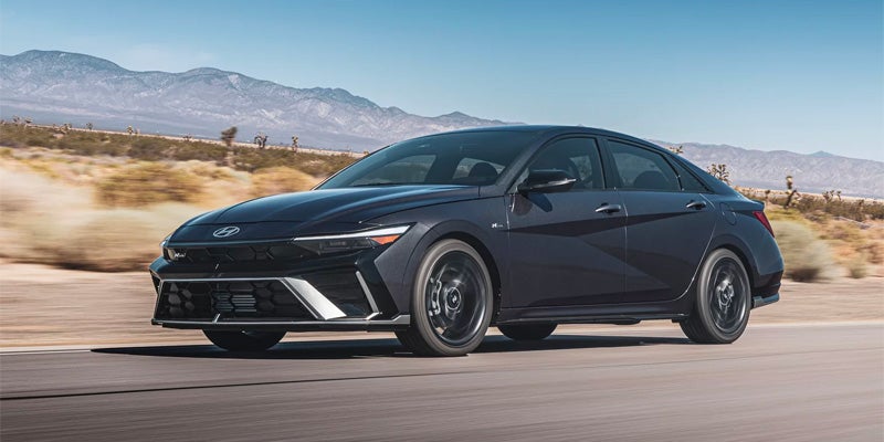 2025 Hyundai Elantra Driving on road